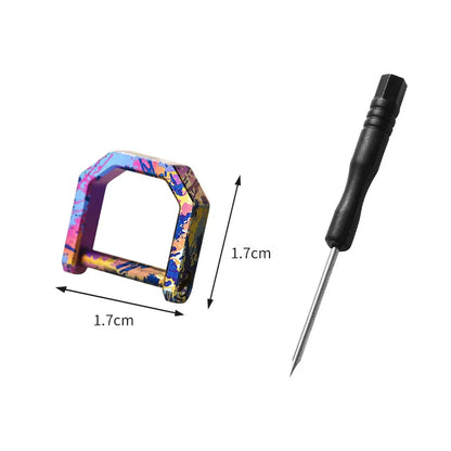KOU001 Mini Titanium Carabiner Keychain – D-Ring Quick-Release Multi-Tool Key Ring