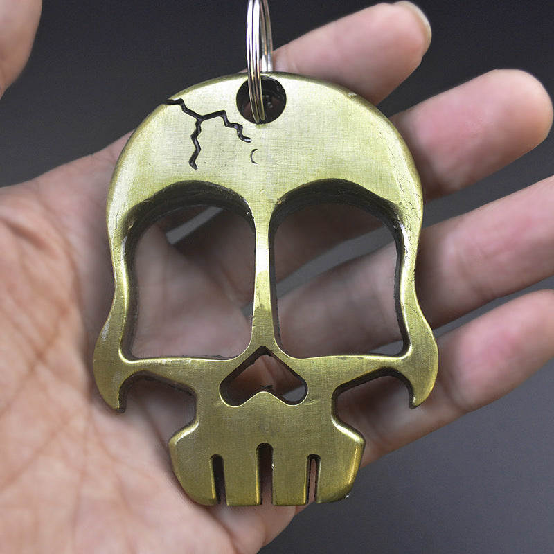 Mask-Thickened and Weighted Brass Knuckle Duster Bottle Opener