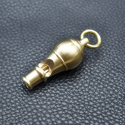 Brass High-Pitch Survival Whistle EDC