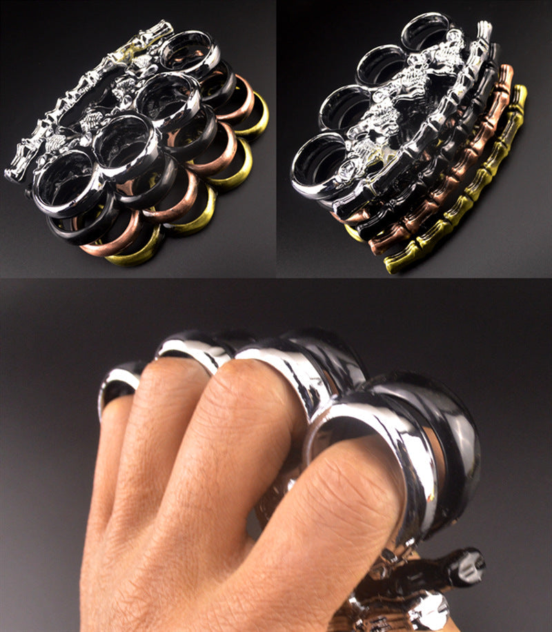 Bone Demon- Brass Knuckle Duster Four Finger Tiger EDC Tools