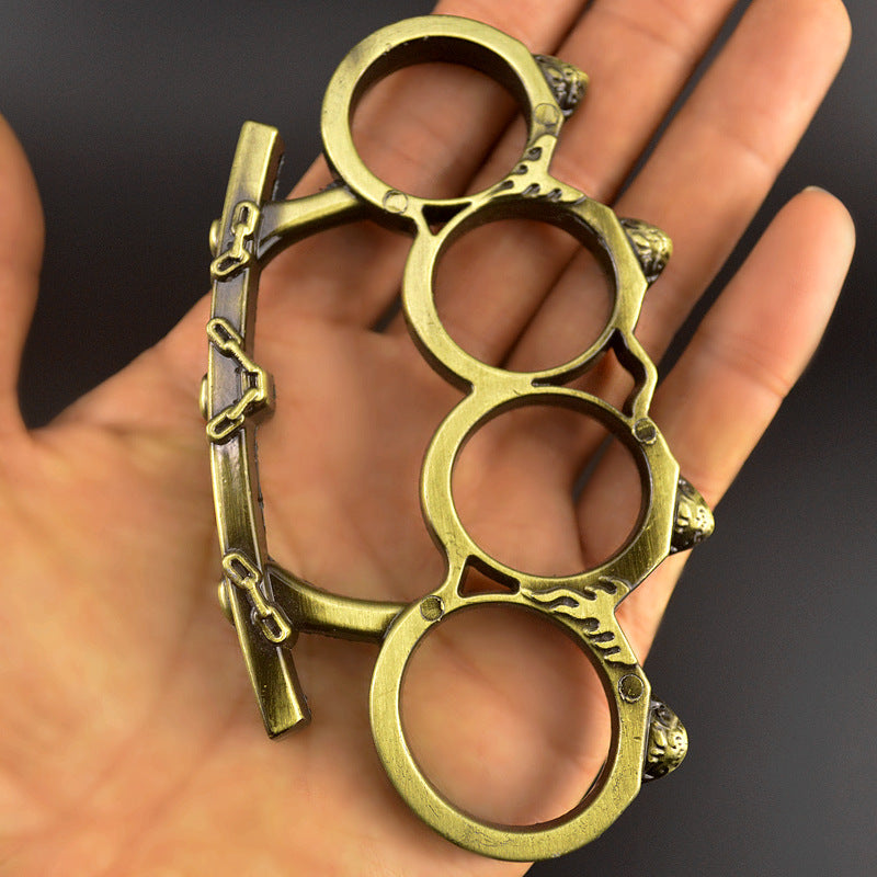 Chain- Brass Knuckle Duster Grapple Window Breaking EDC