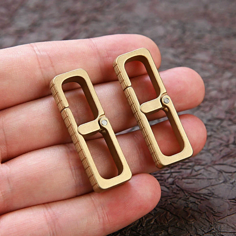 High Quality Brass Key Clip Quick Latch Keychain