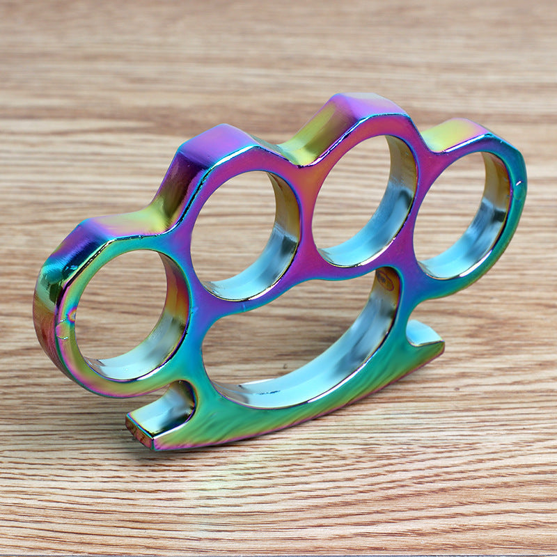 Dazzle Colorful-Thickened Brass Knuckle Duster Self Defense EDC