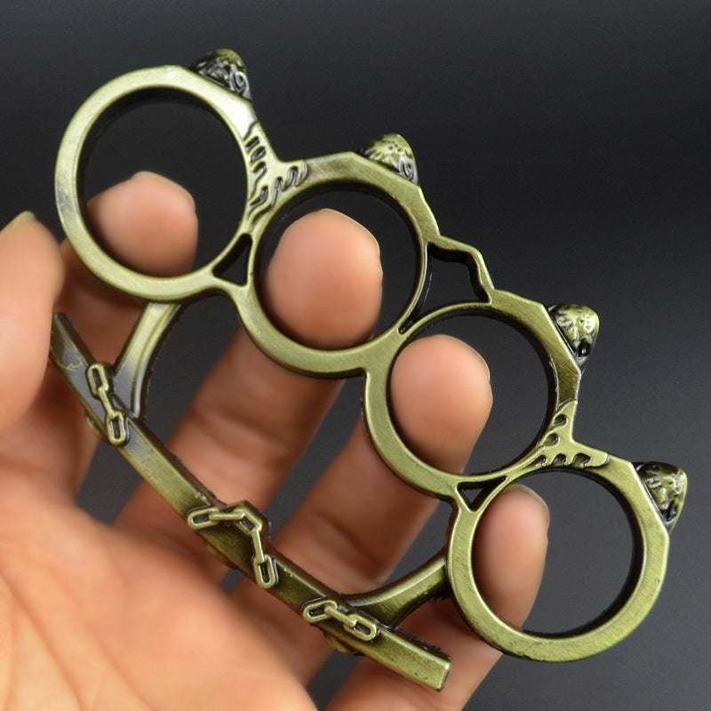 Chain- Brass Knuckle Duster Grapple Window Breaking EDC