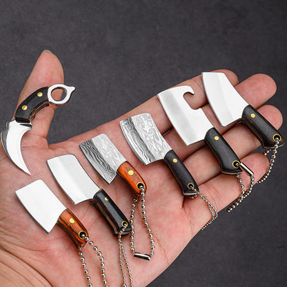 Mini Knife Keychain Unwrapped Axe Creative Pendant