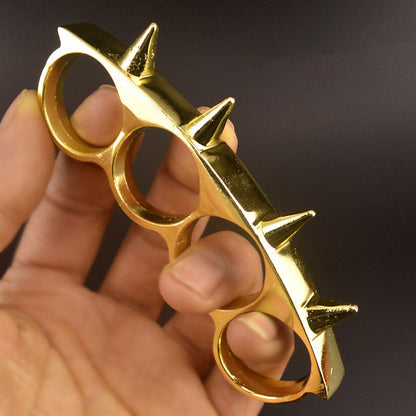 Hedgehog-brass Knuckle Duster Finger Spiked Window Breaker EDC