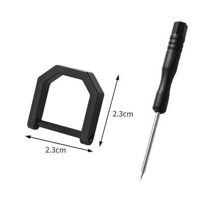 KOU001 Mini Titanium Carabiner Keychain – D-Ring Quick-Release Multi-Tool Key Ring