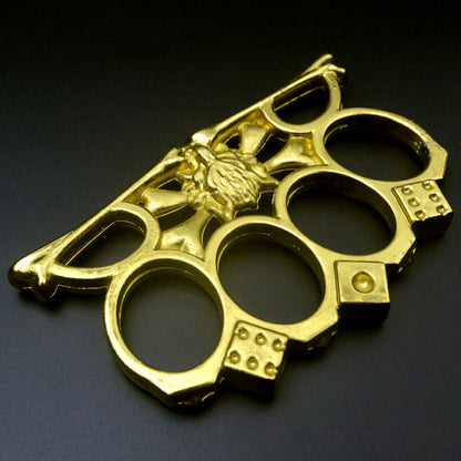 Wolf King-brass Knuckle Duster Window Breaking Defense EDC