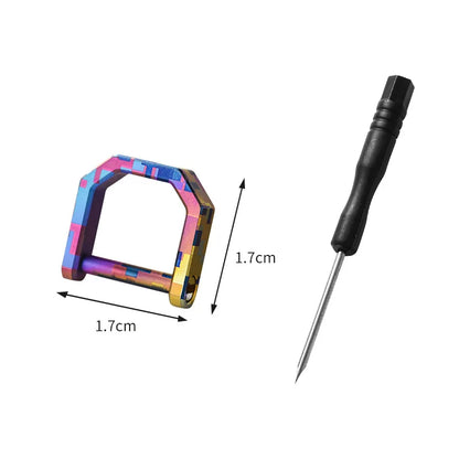 KOU001 Mini Titanium Carabiner Keychain – D-Ring Quick-Release Multi-Tool Key Ring