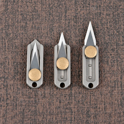 Titan Brass Slide Mini Utility Knife EDC