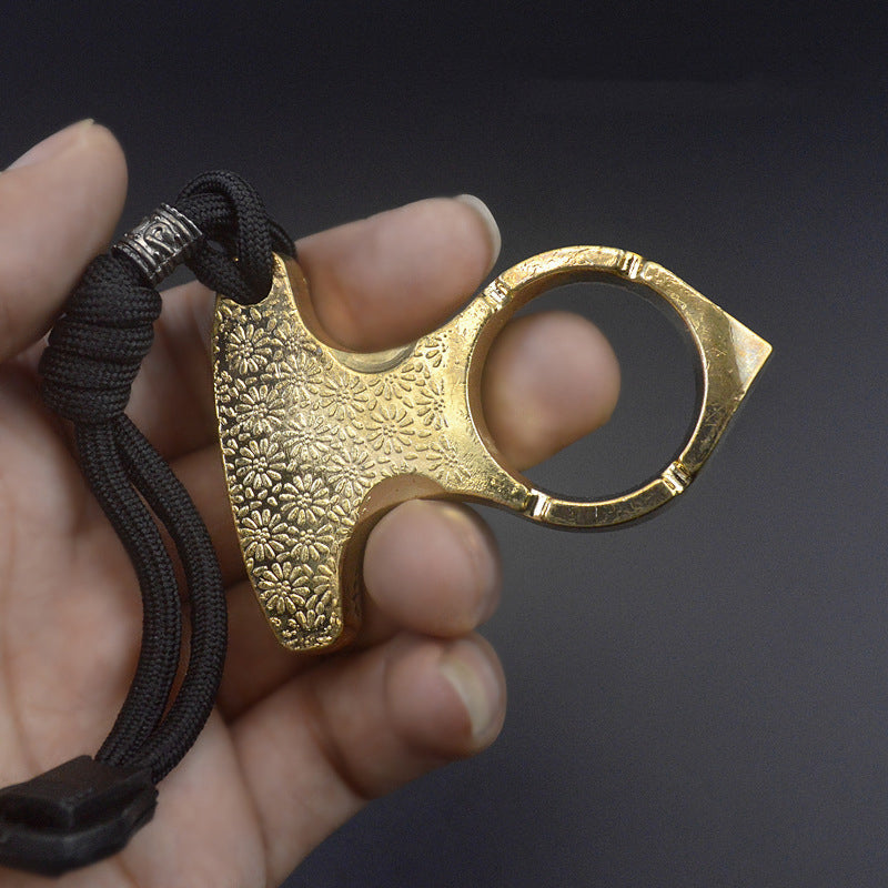 T-Thickened Brass Knuckle Duster One Finger Knuckles