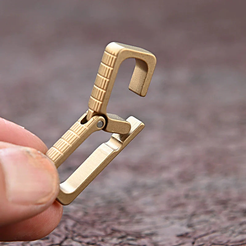 High Quality Brass Key Clip Quick Latch Keychain
