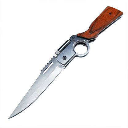 AK47 Style Wood Textured Folding Knife Pocket Knives