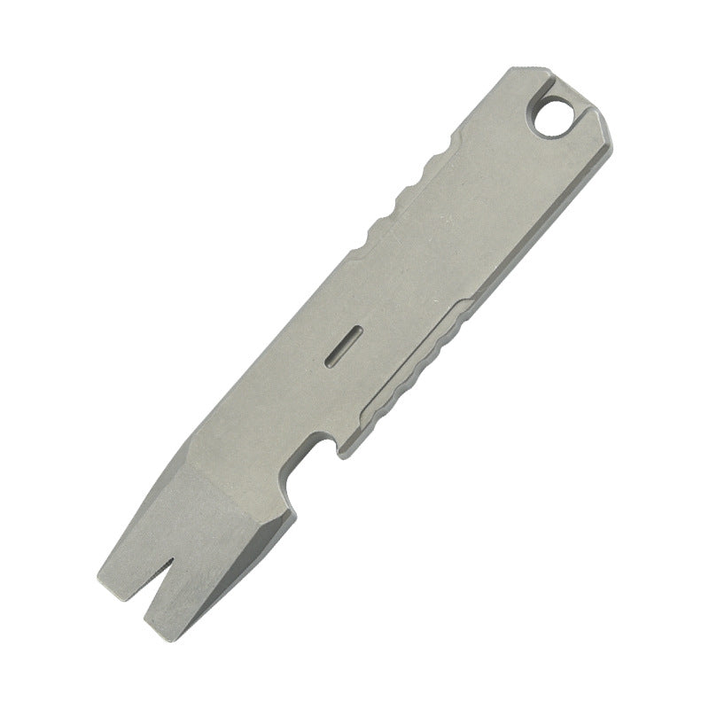 Titanium Alloy Mini Wrecking Bar Bottle Opener Portable EDC