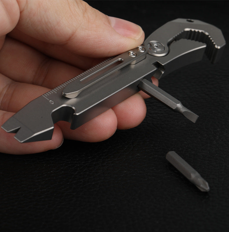 Titan Crowbar Hex Wrench Screwdriver Bottle Opener Multi-Tool