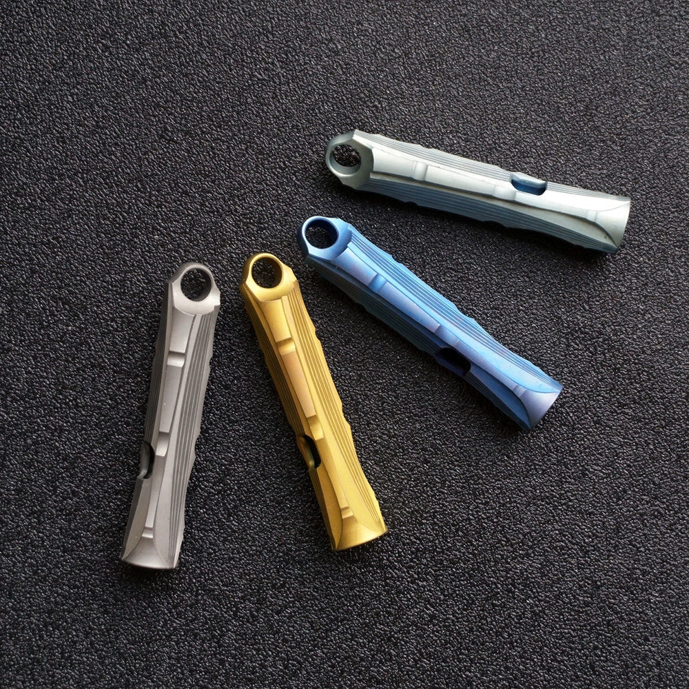 Bamboo Titanium Alloy Single Tube High Frequency Metal Pure Titanium Whistle