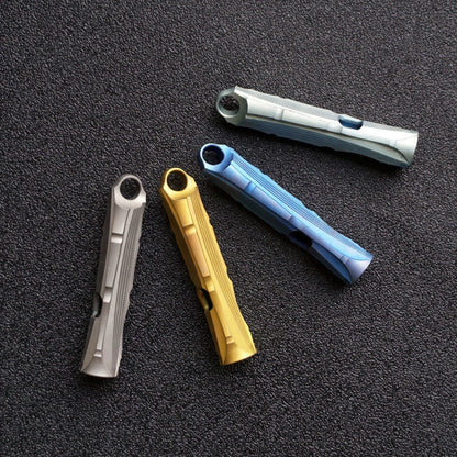 Bamboo Titanium Alloy Single Tube High Frequency Metal Pure Titanium Whistle