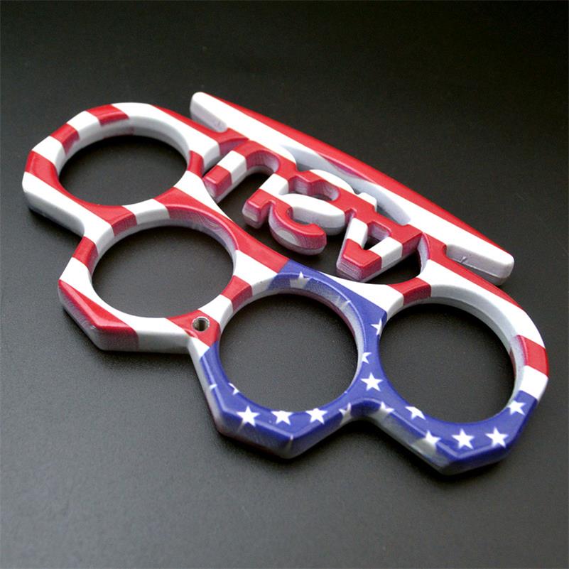 USA Flag-Knuckle Duster Self-protection Fist Buckle EDC