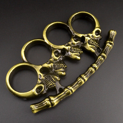 Bone Demon- Brass Knuckle Duster Four Finger Tiger EDC Tools