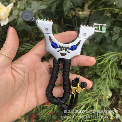 Metal Slingshot with LED Outdoor Shooter and Laser Sight EDC