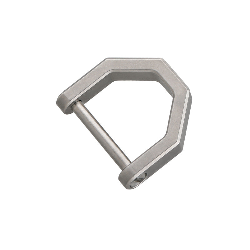 TC4 Horseshoe D Buckle Keychain Lock