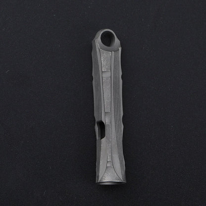 Bamboo Titanium Alloy Single Tube High Frequency Metal Pure Titanium Whistle