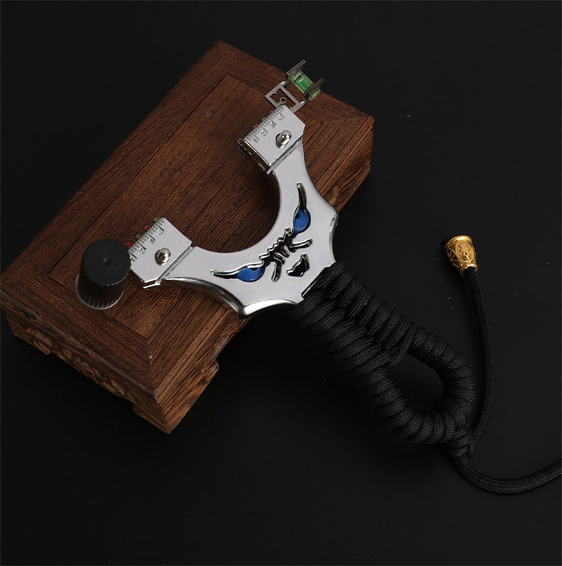 Metal Slingshot with LED Outdoor Shooter and Laser Sight EDC