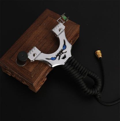Metal Slingshot with LED Outdoor Shooter and Laser Sight EDC