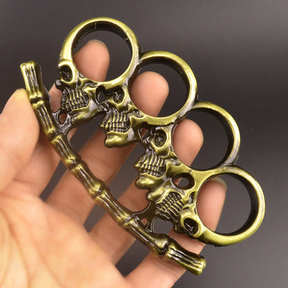 Bone Demon- Brass Knuckle Duster Four Finger Tiger EDC Tools