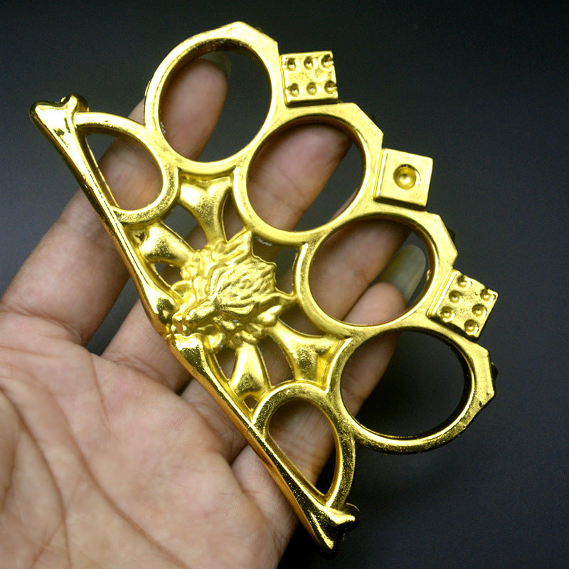 Wolf King-brass Knuckle Duster Window Breaking Defense EDC