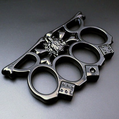 Wolf King-brass Knuckle Duster Window Breaking Defense EDC