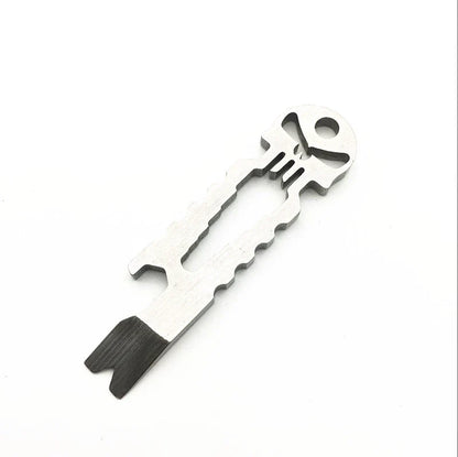 Skull Crowbar Hex Wrench Bottle Opener Multi-Tool Stainless Steel EDC