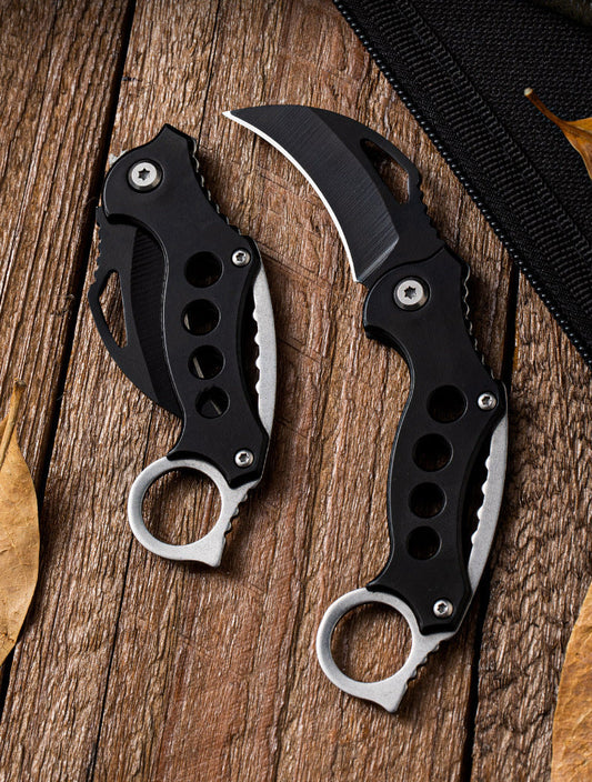 With Holes Portable Outdoor Claw Knife Folding Knives EDC Tool