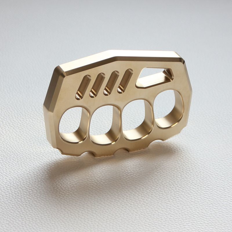 Thickened Solid Brass Knuckle Duster Safety-defend EDC