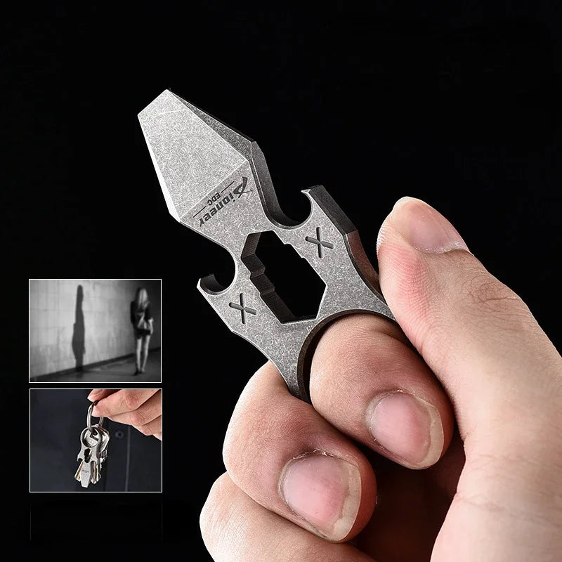 Titanium Alloy Hexagonal Wrench Bottle Opener Knuckle