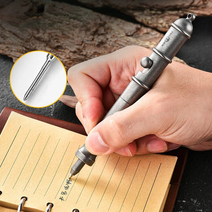 Titanium Tactical Pen Retro Play Small Object Pendant EDC