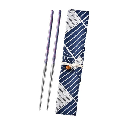 Pure Titanium Chopsticks Do Not Mold Household Non-slip