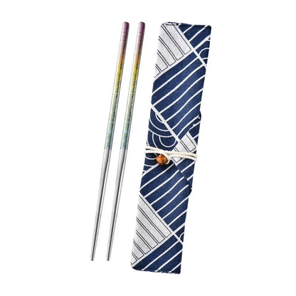 Pure Titanium Chopsticks Do Not Mold Household Non-slip