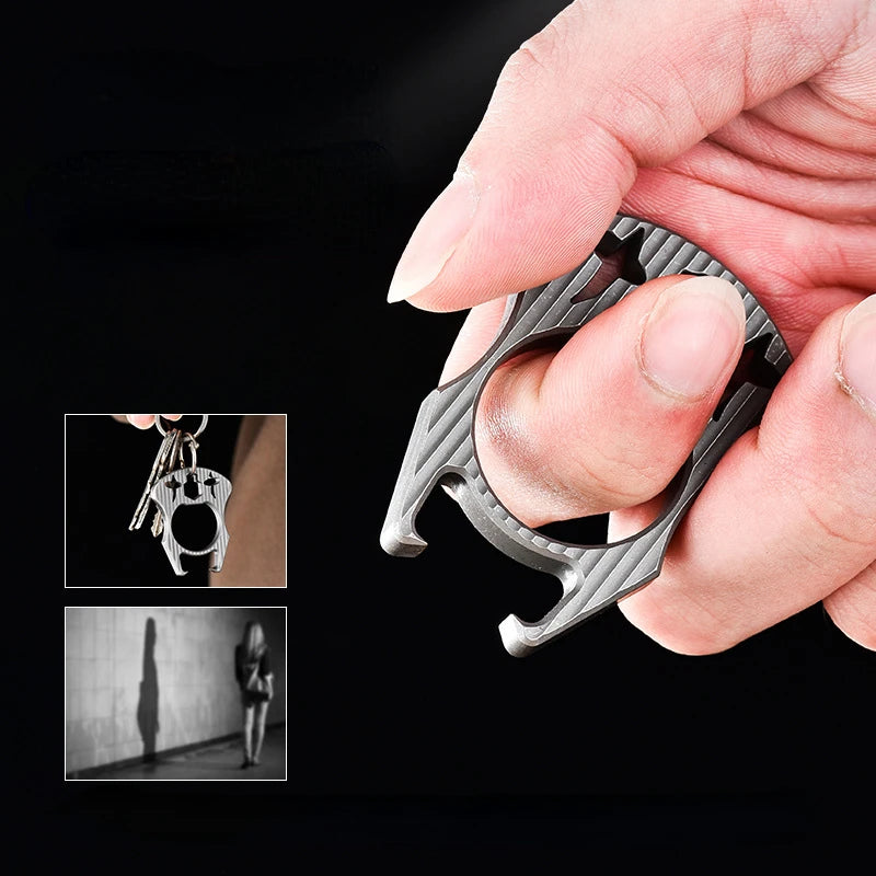 Titanium Alloy Bottle Opener Hex Nut Tool Finger Tiger