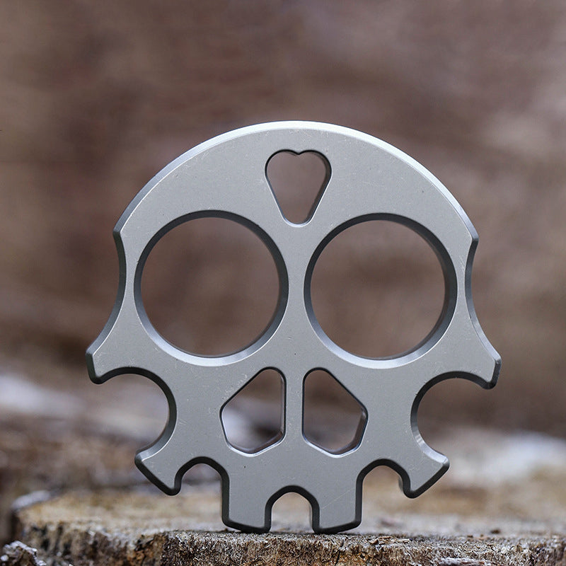 Jellyfish- Steel Knuckle Duster Safety-defend Pendant EDC Tool