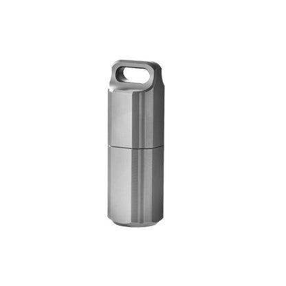 Titanium Waterproof Sealed Compartment Pillbox Lighter