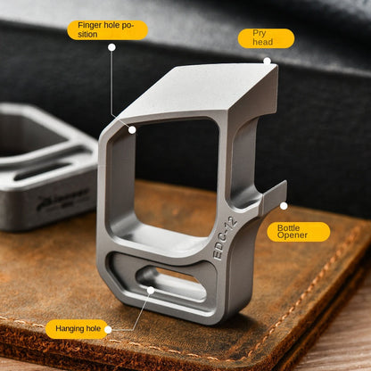 TC4 Titanium Knuckle Duster Bottle Opener Pendant EDC