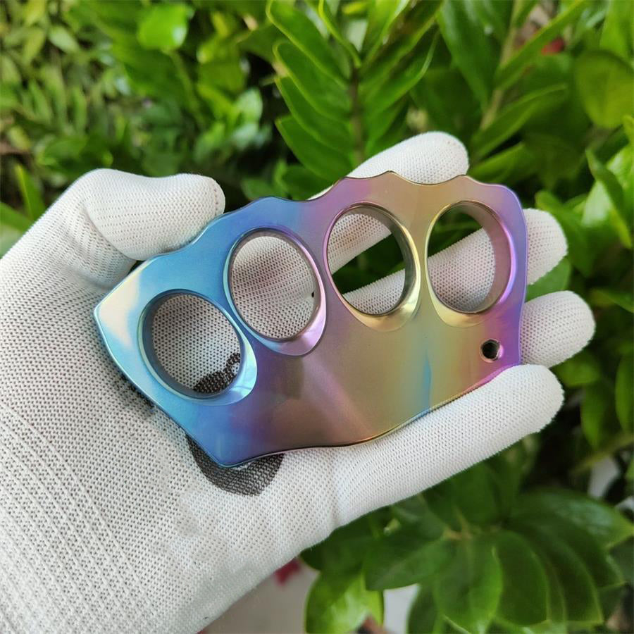 Colorful Titanium Alloy Knuckle Duster Grapple Boxing EDC Tool