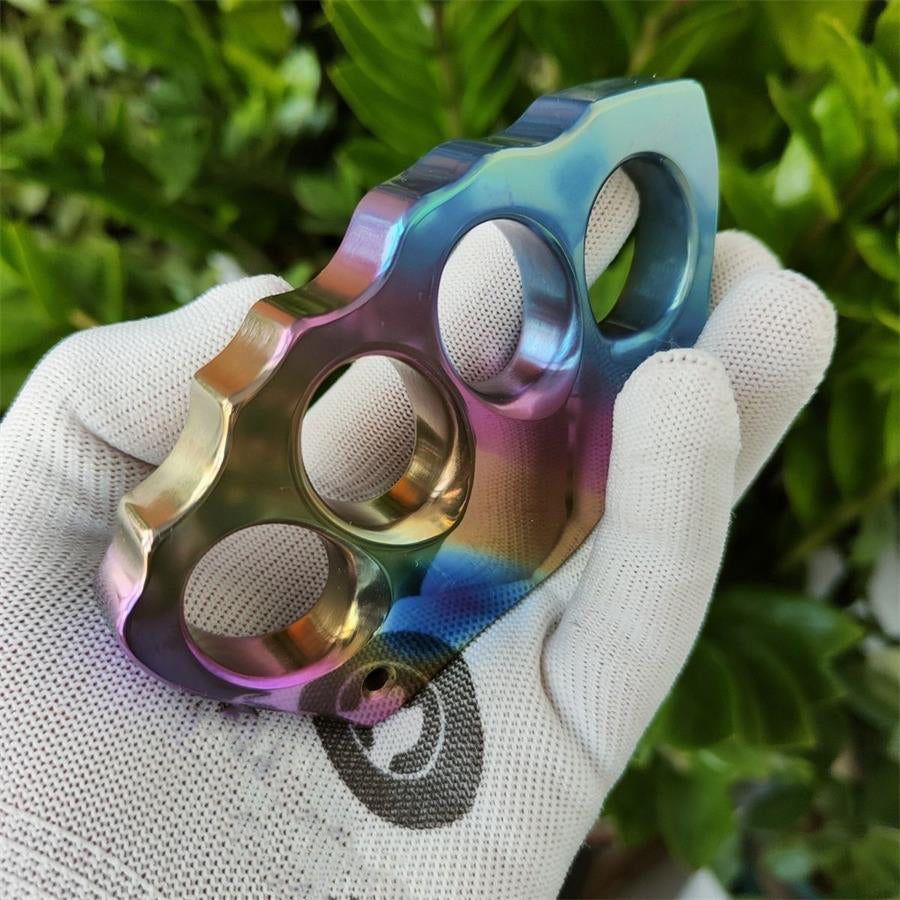 Colorful Titanium Alloy Knuckle Duster Grapple Boxing EDC Tool