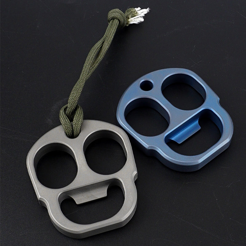 Happy- TC4 Titanium Knuckle Duster Bottle Opener EDC Tool