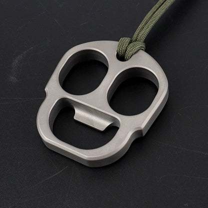 Happy- TC4 Titanium Knuckle Duster Bottle Opener EDC Tool