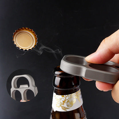 Happy- TC4 Titanium Knuckle Duster Bottle Opener EDC Tool