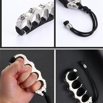 Pea- TC4 Titanium Knuckle Duster Outdoor Safety Protection