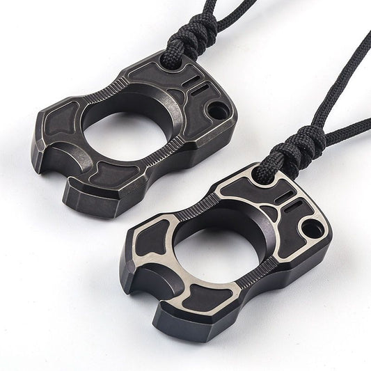 Beetle- Titanium Knuckle Duster Self Defense Pendant EDC