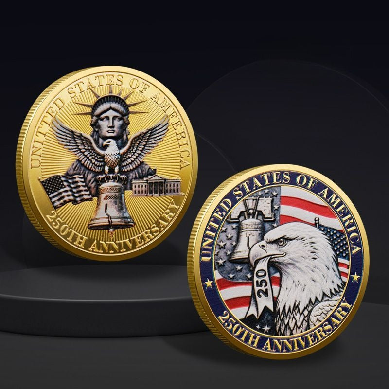 United States 250th Anniversary Silver Coin Exquisite Gift Collection Commemorative Medal